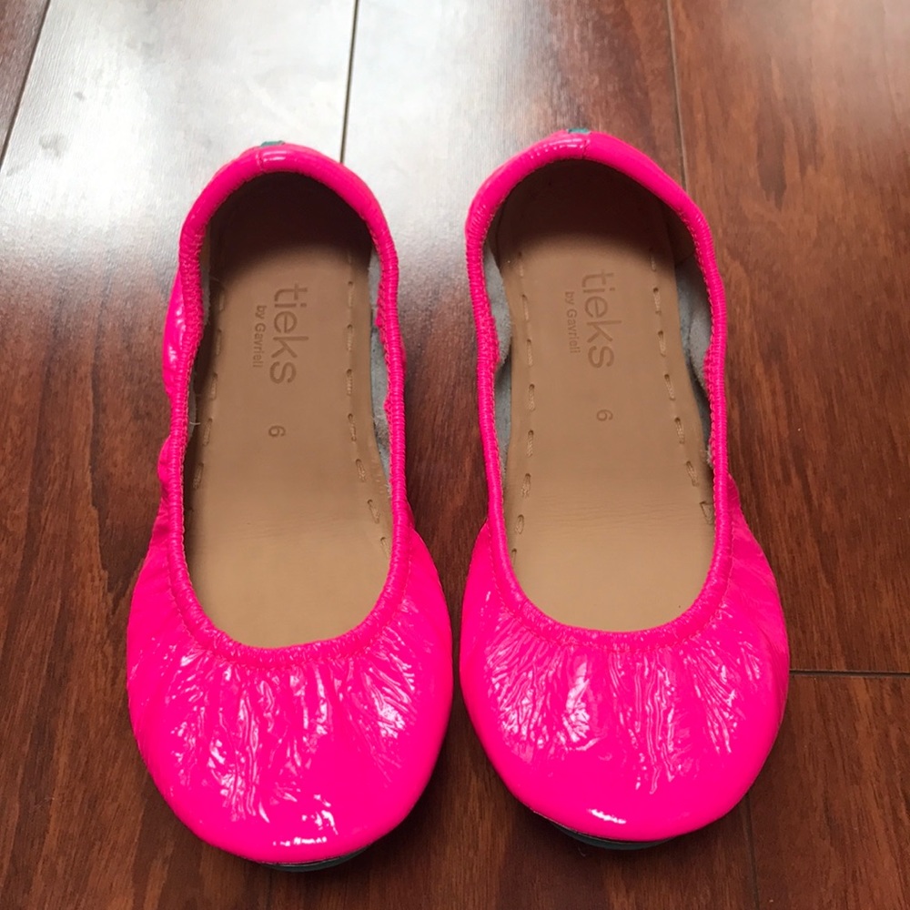 Hot Pink Tieks - WORN 1X